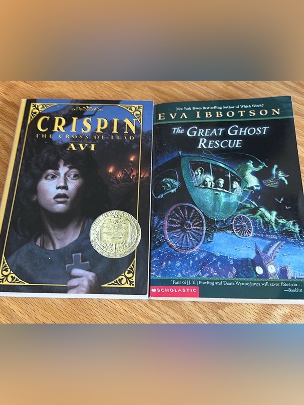 Crispin Cross of Lead Newbery Book & The Great Ghost Rescue Eva Ibbotson Lot 2